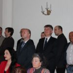 ... the audience listens attentively to the speeches